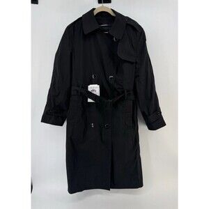 DSCP Garrison Collection Black All-Weather Trench Army Coat w/Liner Women's 12R